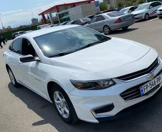Front view of a rental Chevrolet Malibu in Kutaisi, Georgia ✓ Car #5424. ✓ Automatic TM ✓ 0 reviews.
