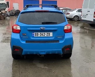 Front view of a rental Subaru Crosstrek in Kutaisi, Georgia ✓ Car #5418. ✓ Manual TM ✓ 0 reviews.