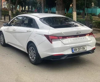 Front view of a rental Hyundai Elantra in Tbilisi, Georgia ✓ Car #5437. ✓ Automatic TM ✓ 1 reviews.