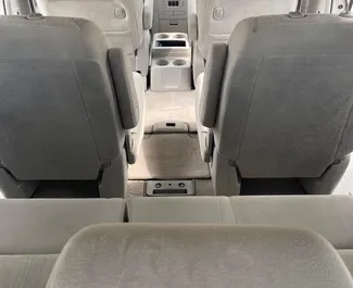 Interior of Nissan Quest for hire in Georgia. A Great 7-seater car with a Automatic transmission.
