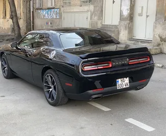 Front view of a rental Dodge Challenger in Tbilisi, Georgia ✓ Car #5439. ✓ Automatic TM ✓ 1 reviews.