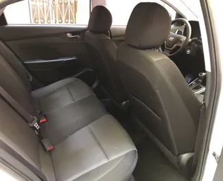 Interior of Hyundai Accent for hire in Georgia. A Great 5-seater car with a Automatic transmission.