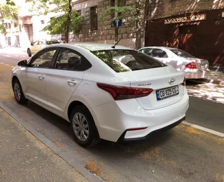 Hyundai Accent rental. Economy Car for Renting in Georgia ✓ Deposit of 700 GEL ✓ TPL, CDW, SCDW, FDW, Passengers, Theft insurance options.