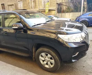 Front view of a rental Toyota Land Cruiser Prado in Tbilisi, Georgia ✓ Car #5444. ✓ Automatic TM ✓ 1 reviews.