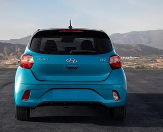 Hyundai i10 2022 car hire in Greece, featuring ✓ Petrol fuel and 67 horsepower ➤ Starting from 31 EUR per day.