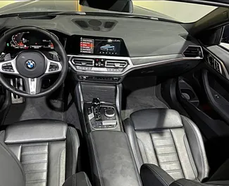 BMW 430i Cabrio 2022 with Rear drive system, available in Dubai.