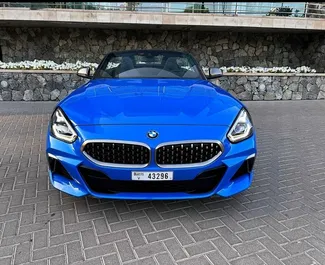 Front view of a rental BMW Z4 in Dubai, UAE ✓ Car #5641. ✓ Automatic TM ✓ 0 reviews.