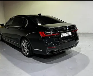 BMW 740Li rental. Premium, Luxury Car for Renting in the UAE ✓ Deposit of 3000 AED ✓ TPL insurance options.