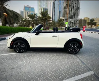 Interior of Mini Cooper S for hire in the UAE. A Great 4-seater car with a Automatic transmission.