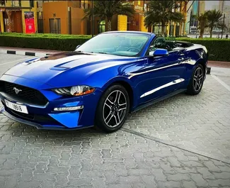 Car Hire Ford Mustang Cabrio #5651 Automatic in Dubai, equipped with L engine ➤ From Karim in the UAE.