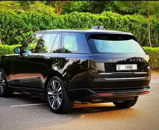 Petrol L engine of Range Rover Vogue 2023 for rental in Dubai.