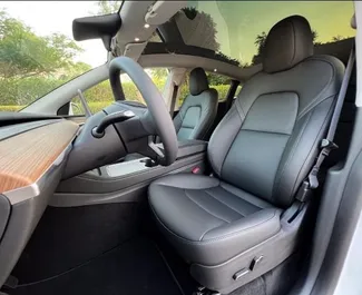 Tesla Model Y – Long Range rental. Comfort, Premium, SUV Car for Renting in the UAE ✓ Deposit of 4000 AED ✓ TPL insurance options.