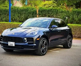 Porsche Macan 2023 available for rent in Dubai, with unlimited mileage limit.