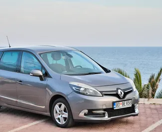 Front view of a rental Renault Grand Scenic in Budva, Montenegro ✓ Car #489. ✓ Automatic TM ✓ 1 reviews.