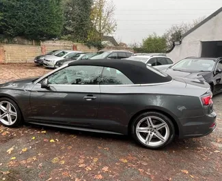 Front view of a rental Audi A5 Cabrio in Limassol, Cyprus ✓ Car #5932. ✓ Automatic TM ✓ 0 reviews.