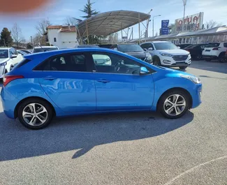 Diesel 1.6L engine of Hyundai i30 2018 for rental at Thessaloniki Airport.