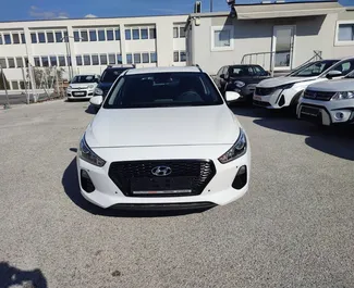Hyundai i30 2018 car hire in Greece, featuring ✓ Petrol fuel and 73 horsepower ➤ Starting from 30 EUR per day.