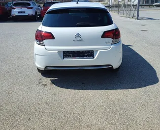 Diesel 1.6L engine of Citroen C4 2017 for rental at Thessaloniki Airport.