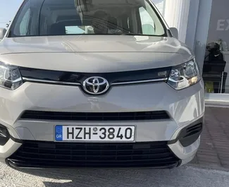 Front view of a rental Toyota Proace City Verso in Crete, Greece ✓ Car #1260. ✓ Manual TM ✓ 0 reviews.