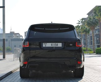 Hire a Land Rover Range Rover Sport car at Dubai airport in  UAE
