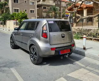 Front view of a rental Kia Soul in Limassol, Cyprus ✓ Car #5913. ✓ Automatic TM ✓ 0 reviews.