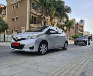 Toyota Vitz 2014 available for rent in Limassol, with unlimited mileage limit.