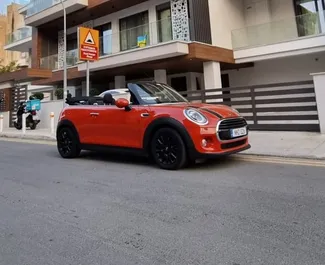 Mini Cooper Cabrio 2019 car hire in Cyprus, featuring ✓ Petrol fuel and  horsepower ➤ Starting from 117 EUR per day.