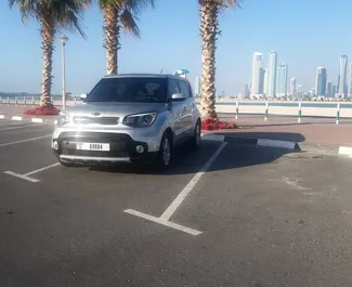 Kia Soul 2020 car hire in the UAE, featuring ✓ Petrol fuel and  horsepower ➤ Starting from 112 AED per day.