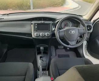 Toyota Corolla Axio 2018 car hire in Cyprus, featuring ✓ Petrol fuel and 115 horsepower ➤ Starting from 37 EUR per day.