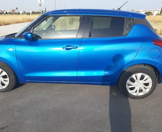 Suzuki Swift 2018 available for rent in Larnaca, with unlimited mileage limit.
