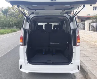 Nissan Serena 2018 available for rent in Larnaca, with unlimited mileage limit.