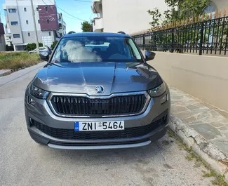 Front view of a rental Skoda Kodiaq at Athens Airport, Greece ✓ Car #6316. ✓ Automatic TM ✓ 0 reviews.