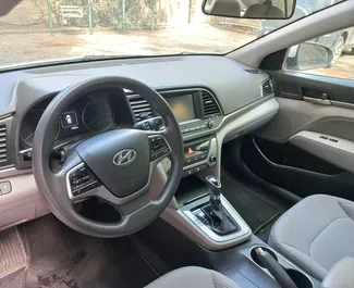 Hyundai Elantra 2018 available for rent at Tbilisi Airport, with unlimited mileage limit.