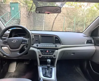Interior of Hyundai Elantra for hire in Georgia. A Great 4-seater car with a Automatic transmission.