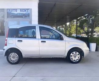 Front view of a rental Fiat Panda in Tirana, Albania ✓ Car #6430. ✓ Manual TM ✓ 4 reviews.