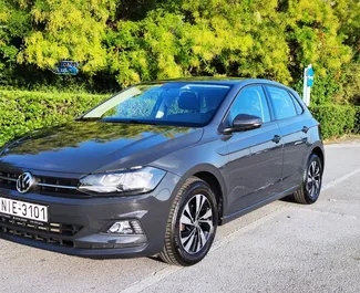Volkswagen Polo 2019 car hire in Greece, featuring ✓ Petrol fuel and 95 horsepower ➤ Starting from 20 EUR per day.