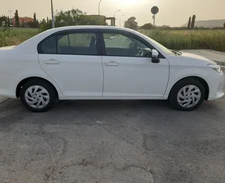 Toyota Corolla Axio 2018 available for rent in Larnaca, with unlimited mileage limit.