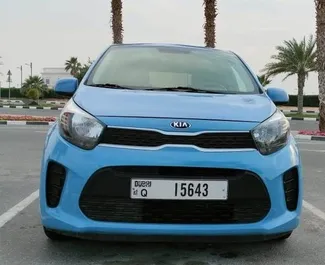 Front view of a rental Kia Picanto in Dubai, UAE ✓ Car #6423. ✓ Automatic TM ✓ 1 reviews.