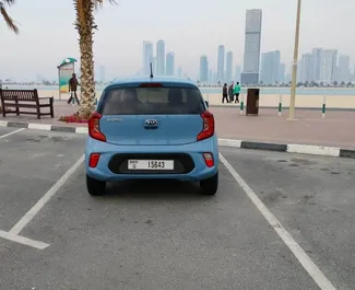 Kia Picanto 2021 car hire in the UAE, featuring ✓ Petrol fuel and  horsepower ➤ Starting from 95 AED per day.