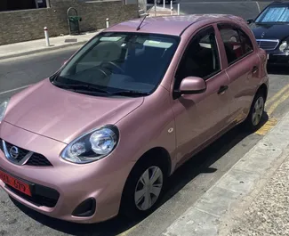Front view of a rental Nissan March in Limassol, Cyprus ✓ Car #2082. ✓ Automatic TM ✓ 2 reviews.