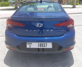 Hyundai Elantra 2022 car hire in the UAE, featuring ✓ Petrol fuel and 128 horsepower ➤ Starting from 78 AED per day.