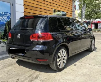 Volkswagen Golf 6 2011 car hire in Albania, featuring ✓ Diesel fuel and 140 horsepower ➤ Starting from 26 EUR per day.