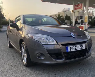 Front view of a rental Renault Megane Cabrio in Limassol, Cyprus ✓ Car #3964. ✓ Automatic TM ✓ 2 reviews.