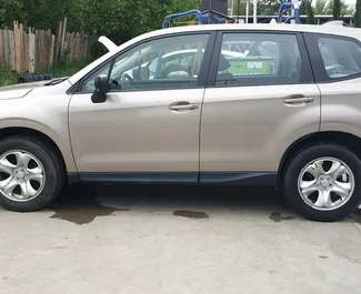 Subaru Forester 2015 available for rent in Tbilisi, with unlimited mileage limit.