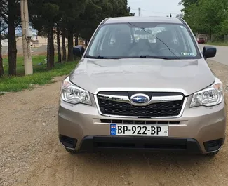 Front view of a rental Subaru Forester in Tbilisi, Georgia ✓ Car #2119. ✓ Automatic TM ✓ 2 reviews.