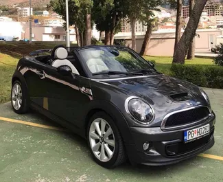 Front view of a rental Mini Cooper S Turbo in Budva, Montenegro ✓ Car #5945. ✓ Automatic TM ✓ 4 reviews.