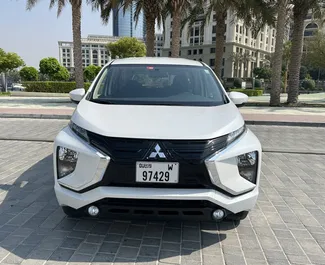 Mitsubishi Xpander 2023 car hire in the UAE, featuring ✓ Petrol fuel and  horsepower ➤ Starting from 170 AED per day.