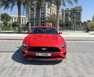 Car Hire Ford Mustang Coupe #5118 Automatic in Dubai, equipped with 2.3L engine ➤ From Ahme in the UAE.