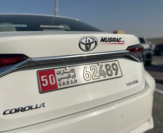 Hire a Toyota Corolla car at Abu Dhabi airport in  UAE