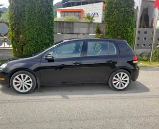 Volkswagen Golf 6 2012 car hire in Albania, featuring ✓ Diesel fuel and 140 horsepower ➤ Starting from 27 EUR per day.